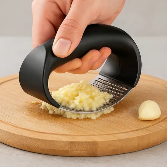 스텐 마늘 다지기, 블랙, 1개