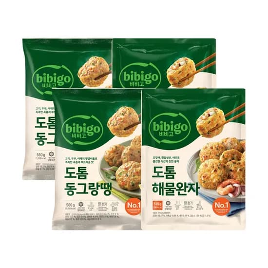 CJ제일제당 비비고 도톰동그랑땡 560g 2개 외 1종