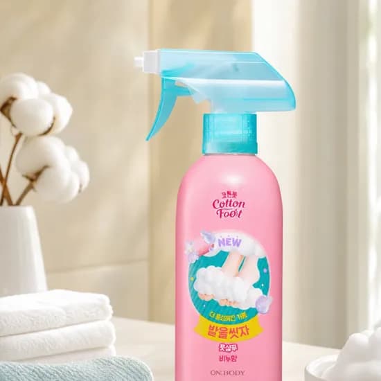 온더바디 코튼풋 발을씻자 풋샴푸 비누, 510ml, 3개