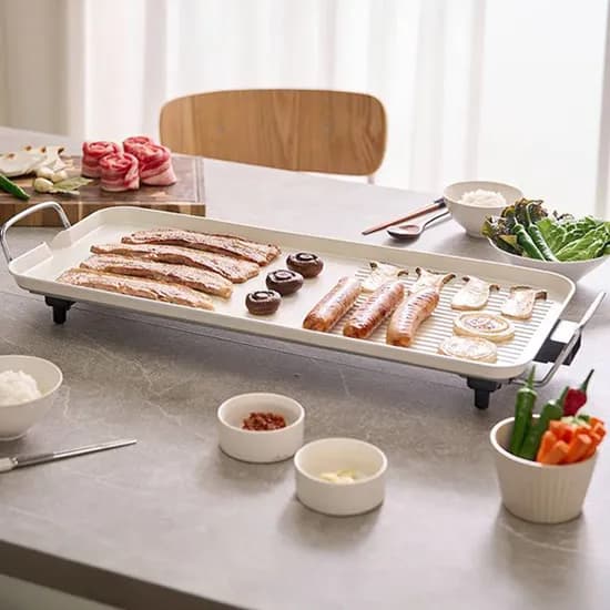 코렐 세카 더 빅 화이트 와이드 전기그릴, 75cm, 화이트, 1개