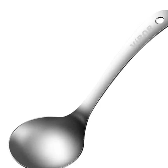 비로르 스텐 미니 국자 가정용 먹방 숟가락 업소용 서빙 스푼, 23cm, 2개