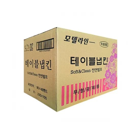 테이블 냅킨, 화이트, 48개입, 90매, 1개