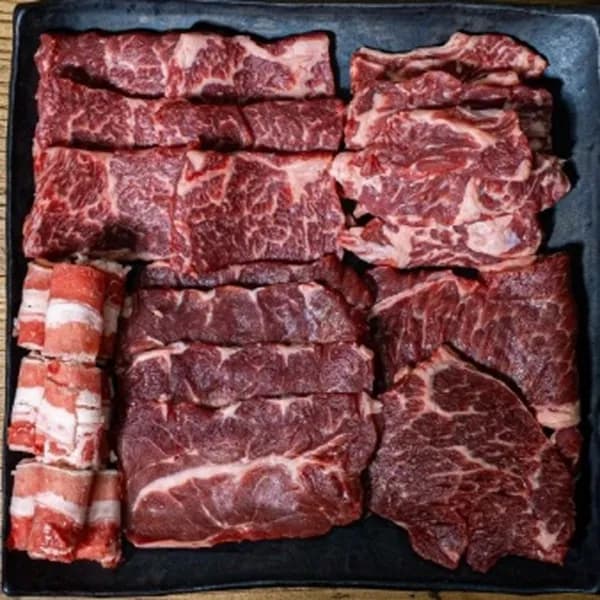 소고기 세트 살치살 갈비살 부채살 등심 우삼겹 1.2kg 1세트
