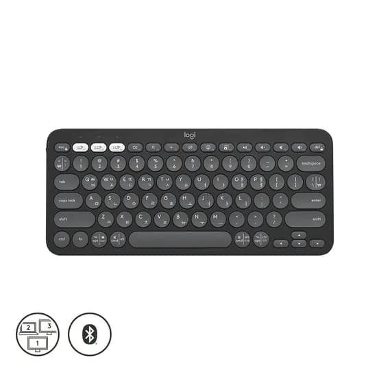 로지텍 K380S 블루투스 키보드, 블랙, 1개