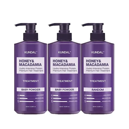 쿤달 트리트먼트 베이비파우더 500ml 3개