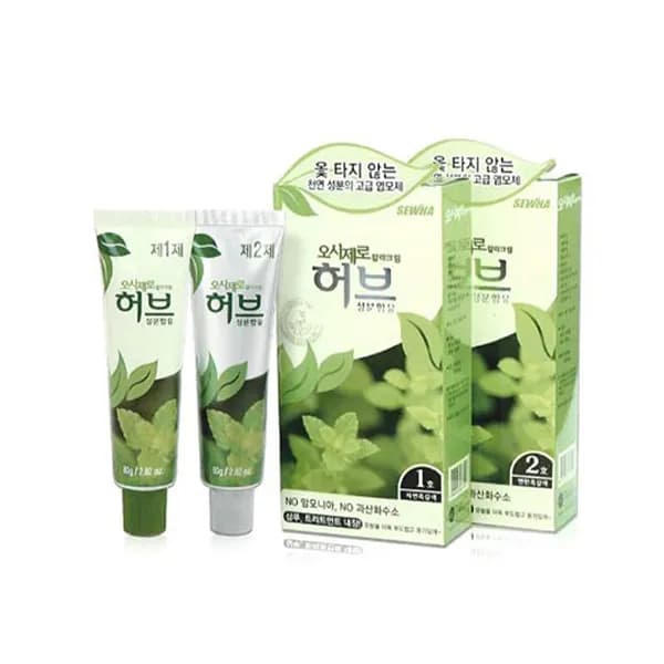 오시제로 허브 칼라크림 자연흑갈색 2개 13,500원