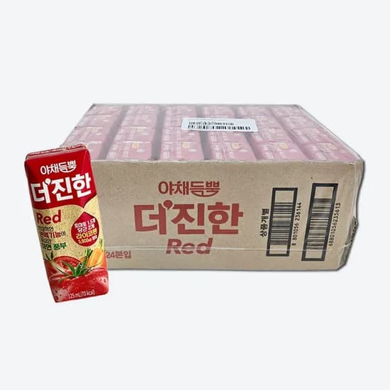야채듬뿍 더진한 레드주스 토마토당근주스 125ml 24개