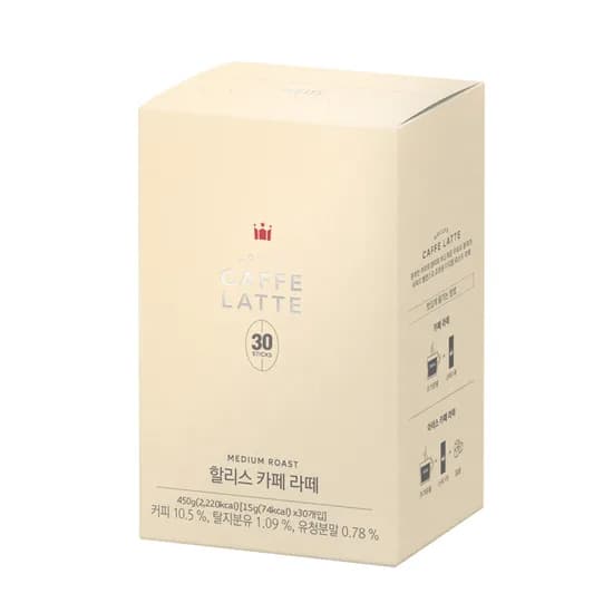 할리스 카페 라떼 15g 30개입 3개