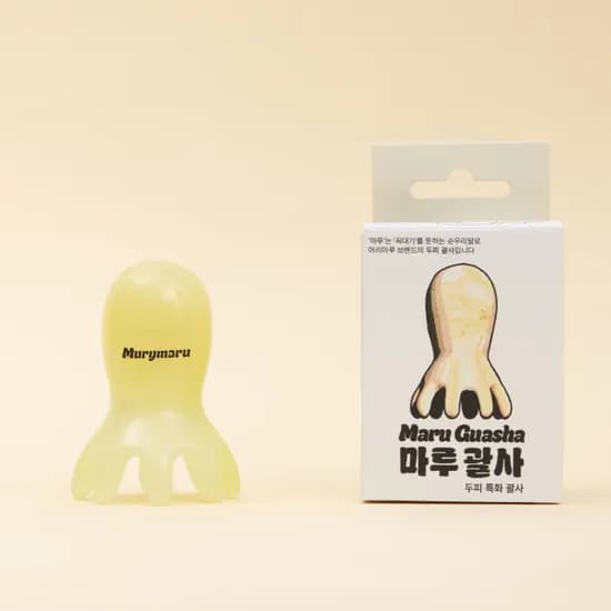 머리마루 문어 괄사, 레몬옐로우, 2개