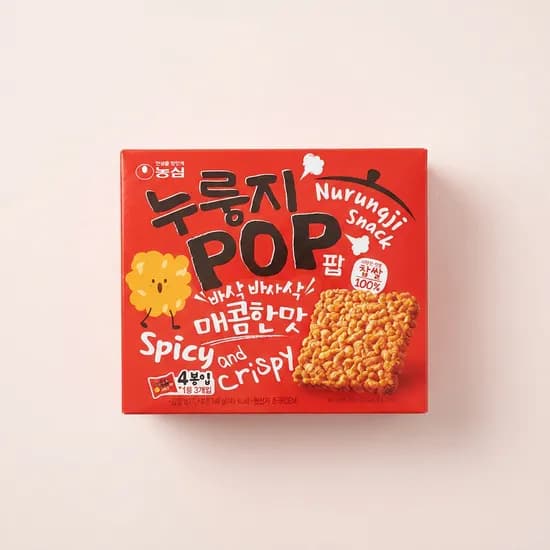 농심 누룽지팝 매콤한맛 142g 8개