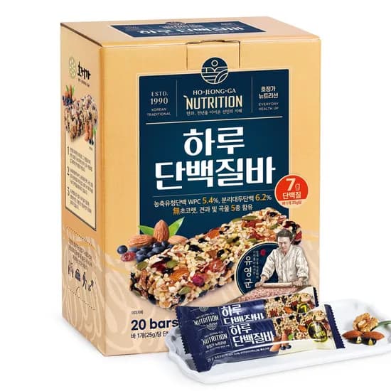 호정가 하루단백질바, 25g, 20개, 1박스