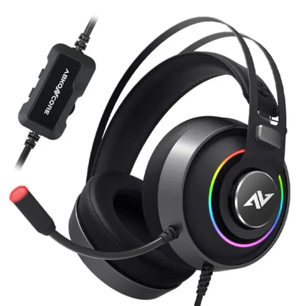 앱코 ABKONCORE 게이밍 헤드셋 B719M 가상 7.1 채널 RGB ENC 진동 블랙 1개