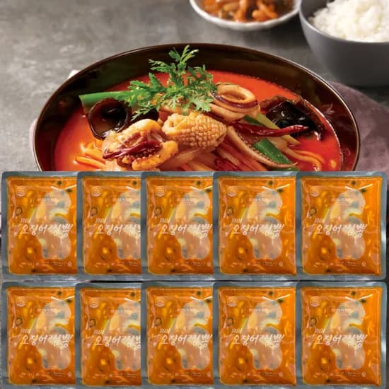 홍야 오징어 짬뽕 400g 10개