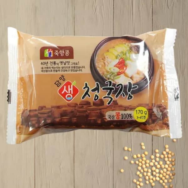 청정원 국내산 우리콩 구수한 시골청국장 170g 6개
