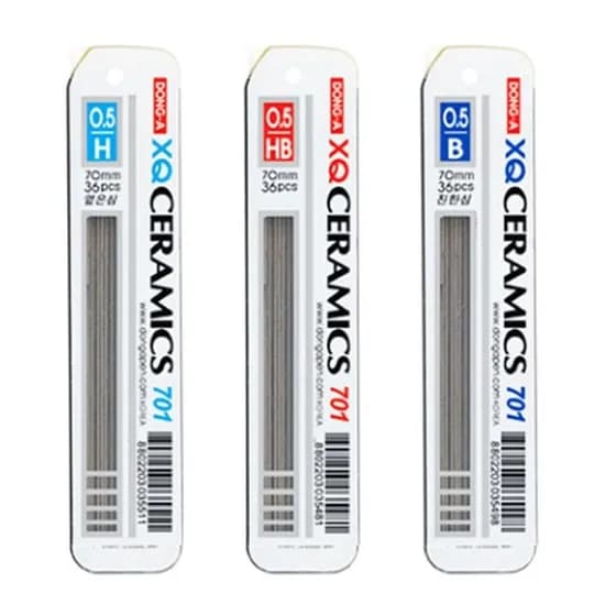 동아 샤프심 0.5 세라믹701, B, 0.5mm, 70mm, 36개
