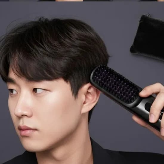 뽕긋 더모은 빗 고데기 볼륨 브러쉬, 시크 블랙