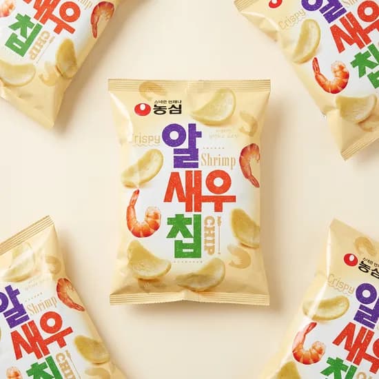 농심 알새우칩 68g 10개