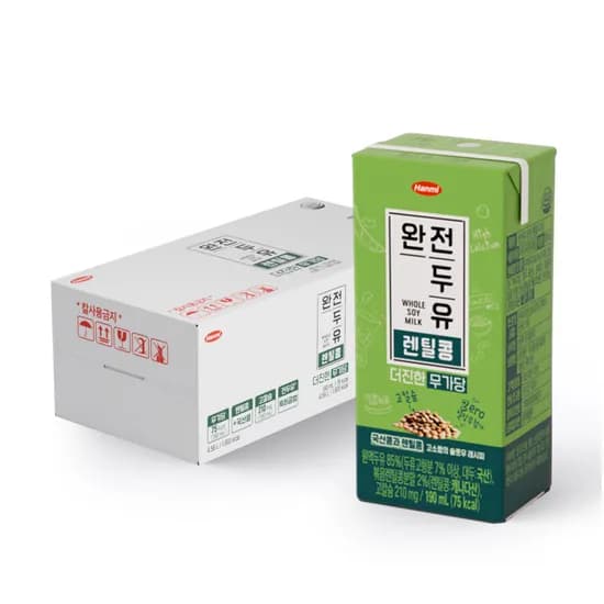 한미 완전두유 더진한 렌틸콩 무가당 190ml 24개