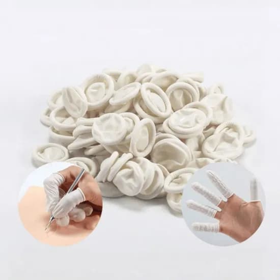 라텍스 손가락 장갑, 화이트, 500g, 1개