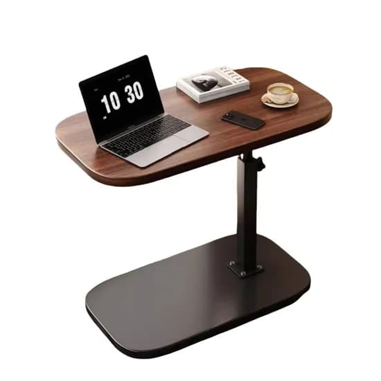 턴디 스윙 모던 사이드테이블 월넛 브라운 40x30x45~80cm 1개