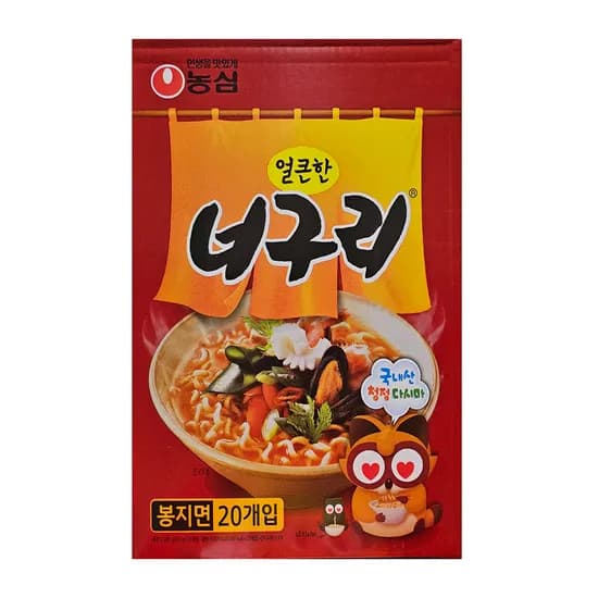 농심 얼큰한 너구리, 120g, 5개입, 4개