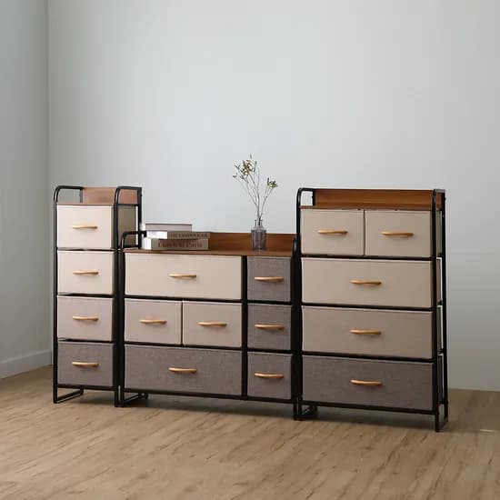 코튼렛 4단 틈새 서랍장, 혼합, 80cm, 7칸