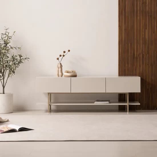 원마인드 루나골드 거실장 루나골드1600 연그레이 1600mm