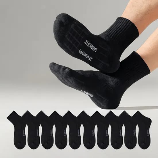꿈꾸는 아재 남성 스포츠 양말 블랙 중목 10쌍 11,900원