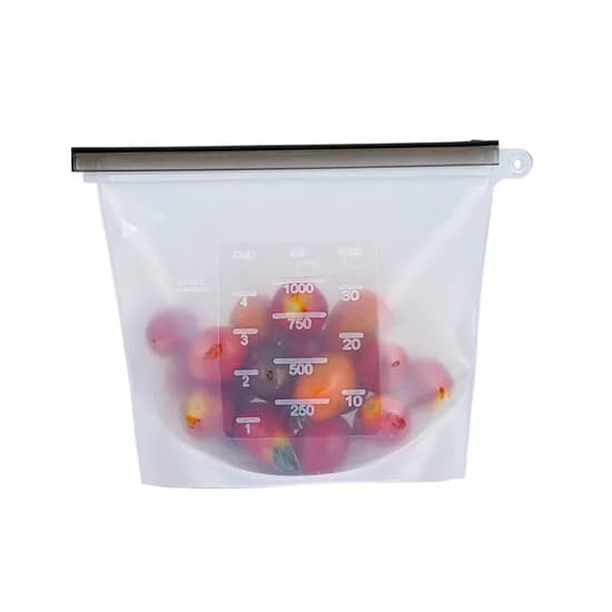 인블룸 실리콘 지퍼백, 1000ml, 화이트, 8개입