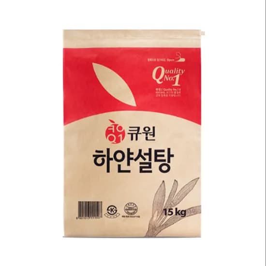 큐원 하얀설탕 15kg 1개