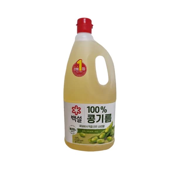 백설 콩기름 식용유 1.8L 1개 7,200원