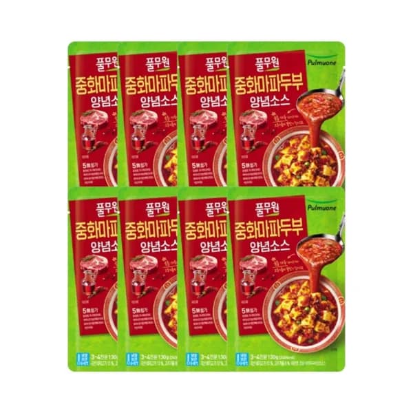 풀무원 중화마파두부 양념소스 130g 8개