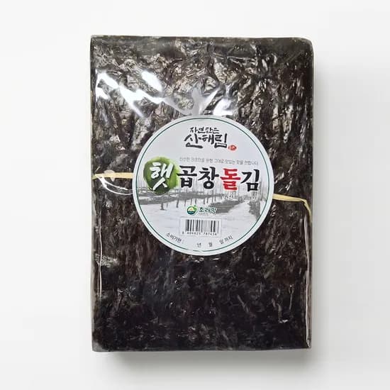 국내산 지주식 명품 곱창김, 100장, 400g, 1박스