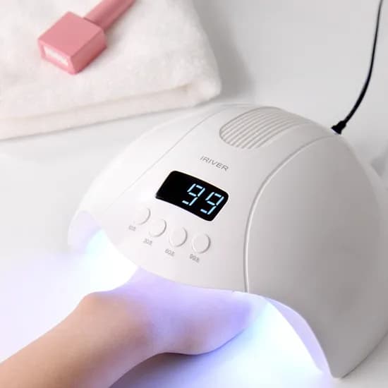 아이리버 올인원 99초 저열 모드 스마트센서 고출력 UV LED 듀얼 젤네일 램프, IYL-200, 화이트, 1개