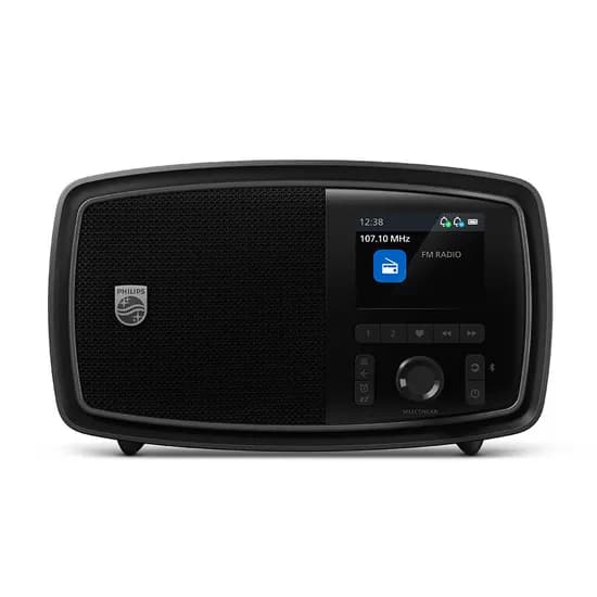 필립스 레트로 무선 블루투스 FM 라디오 TAV2000 블랙 1개