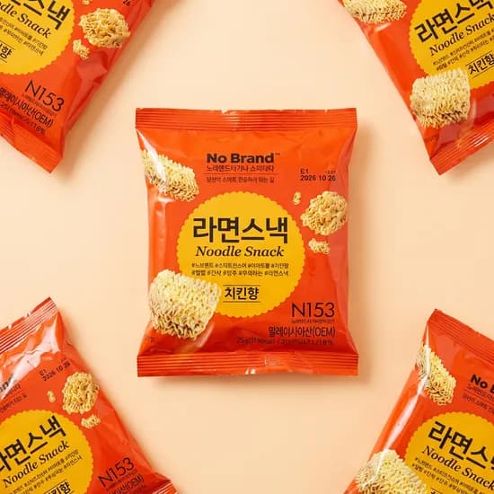 노브랜드 라면스낵 치킨향 25g 10개입