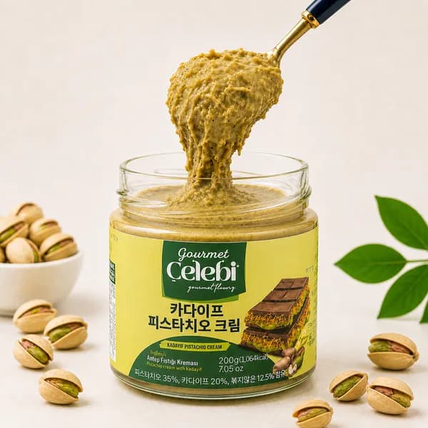 첼레비 카다이프 피스타치오 스프레드 크림 두바이 잼 200g