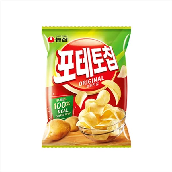 포테토칩 오리지널 60g 10개 12,100원