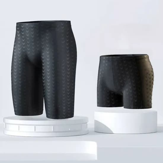 남성 수영복 팬츠, 남성용, 사각, 4XL, 블랙, 1개