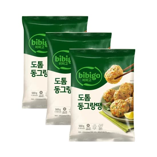 CJ제일제당 비비고 도톰동그랑땡 560g 3개