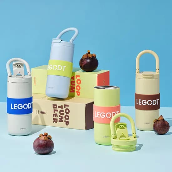 레고트 루프 텀블러 멀티 600ml, 핑크, 1개