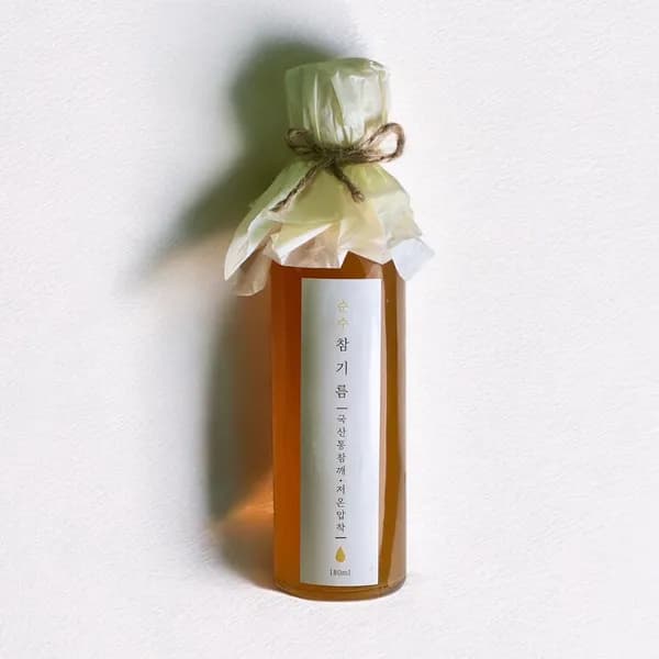 자연제작소 저온압착 국내산 참기름 180ml 1개 20,700원