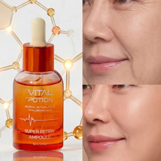 바이탈포션 슈퍼 레티알엔 PDRN 저분자 콜라겐 앰플, 33ml, 2개