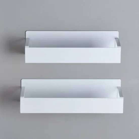 냉장고 자석 수납선반 블랙 29.5x9.5cm 2개