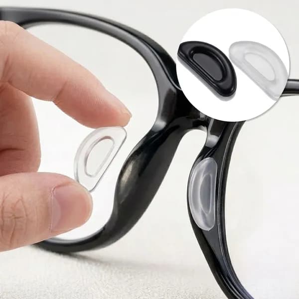 실리콘 안경 코받침 블랙 2mm 10P 1개