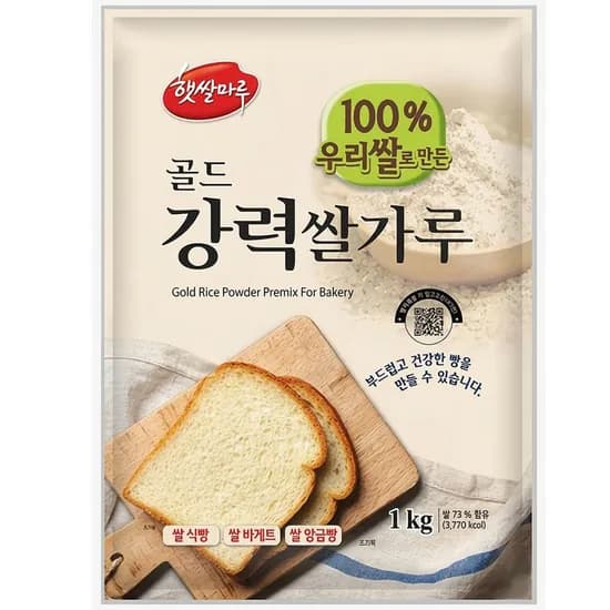 햇쌀마루 골드강력 쌀가루 1kg 1개