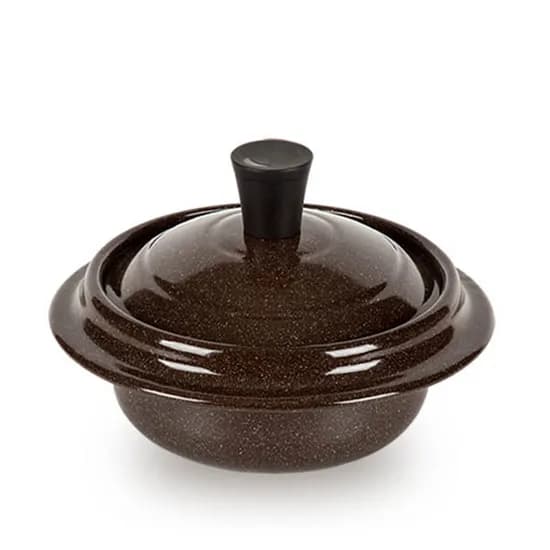 제너 황토도자기코팅 무쇠솥 16cm, 1개