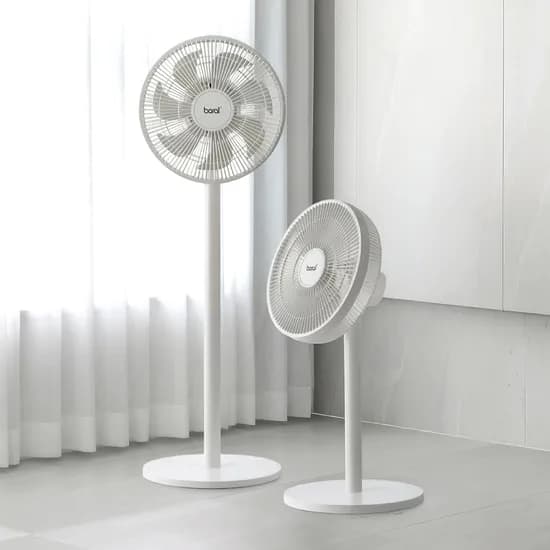 보랄 BLDC 스탠드 선풍기 BR-MF100BLDC, 리모컨형, 화이트, 1개