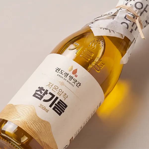 권도령방앗간 저온압착 참기름 350ml 1개 11,900원