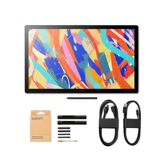 와콤 신티크 24 DTK246, 연결케이블 2종(HDMI to Mini, USB-A to C), 프로펜3 커스텀키트, 블랙